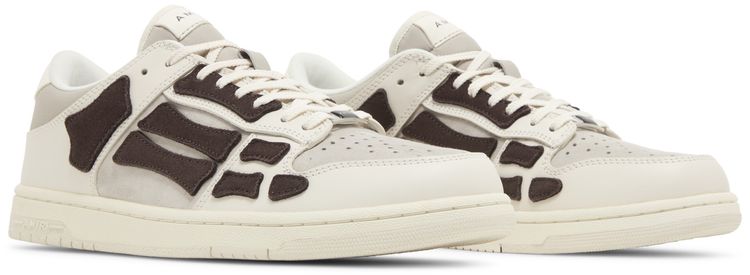 Amiri Skel Top Low White Brown