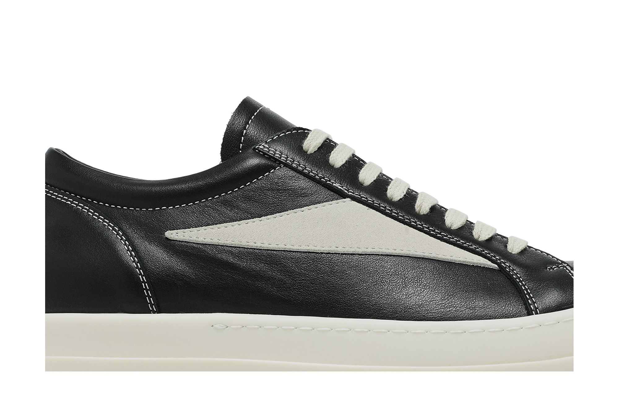 スニーカー RICK OWENS | VINTAGE SNEAKERS BLACK/MILK/MILK (LCOLVS) Vintage Sneakers in Black/Milk – SVRN