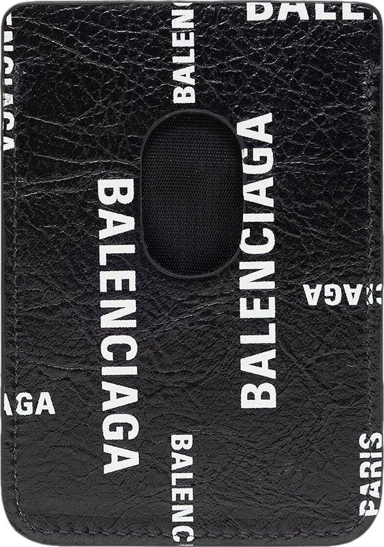 Balenciaga Cash Magnetic Card Holder 'Black/White'