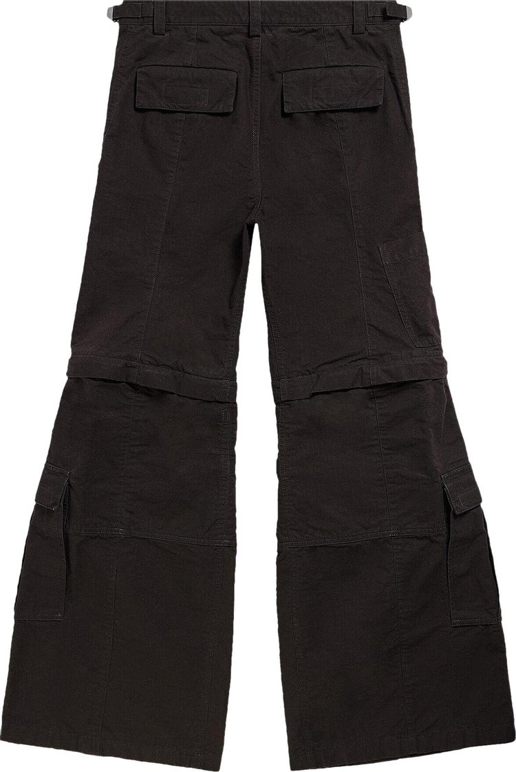 Balenciaga Flared Cargo Pants Black