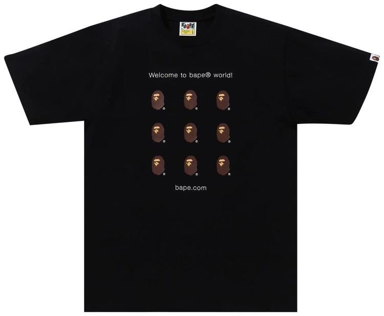BAPE Com Tee Black