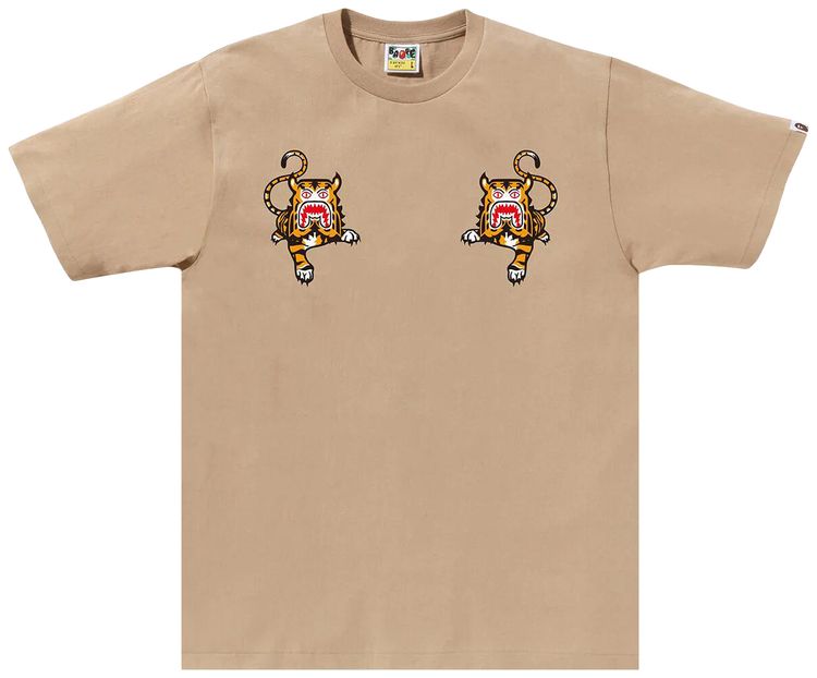 BAPE Tiger Tee Beige