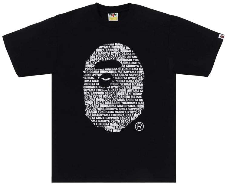 BAPE Japan Ape Head Tee Black
