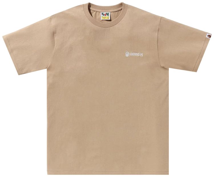 BAPE Small Logo Tee Beige