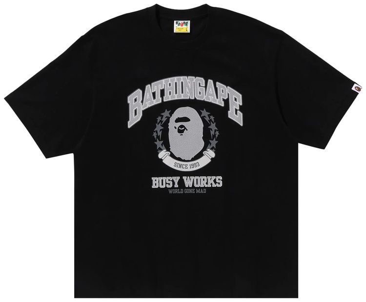 BAPE Bathing Ape Relaxed Fit Tee Black