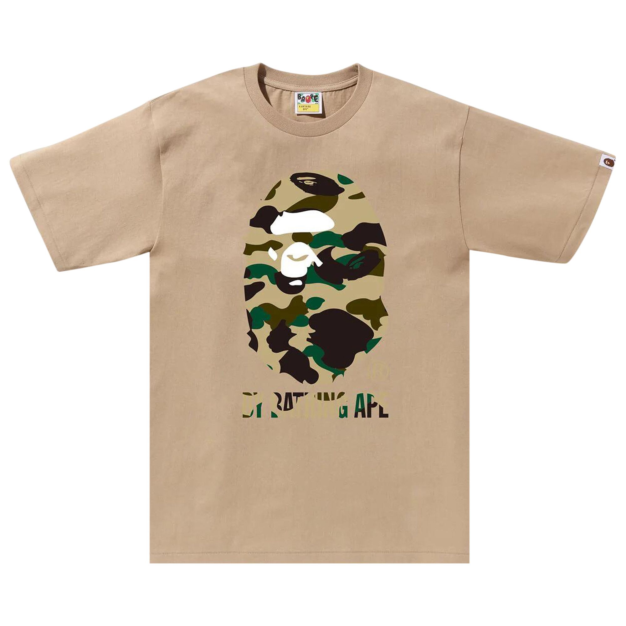 Buy BAPE 1st Camo By Bathing Ape Tee 'Beige/Yellow' - 1K30