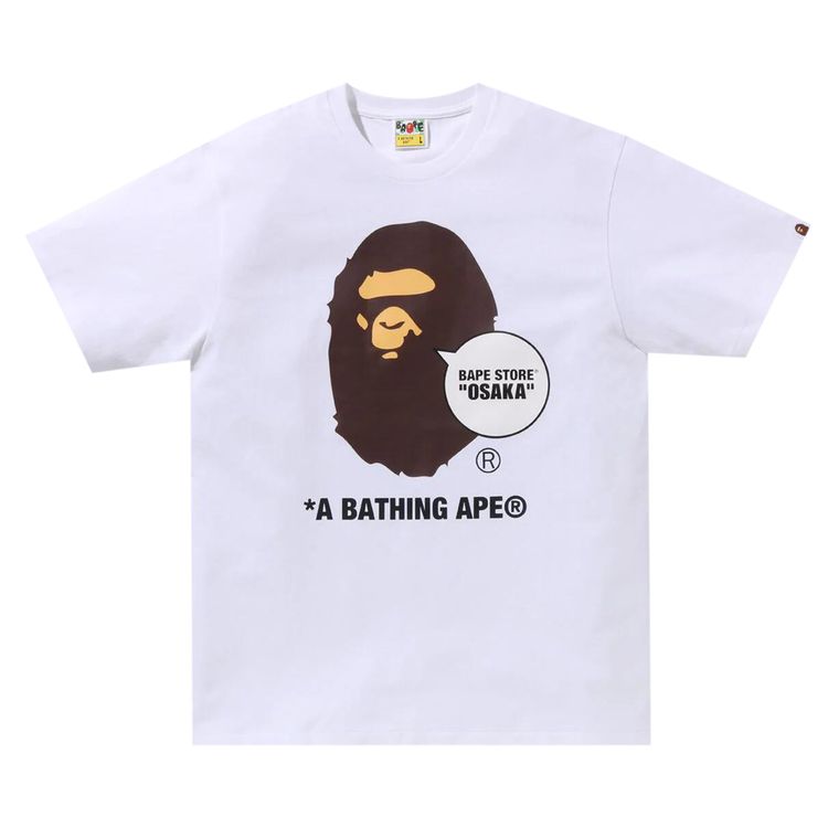 Buy BAPE Store Osaka Ape Head Tee 'White' - 1J72 110 076 WHITE | GOAT