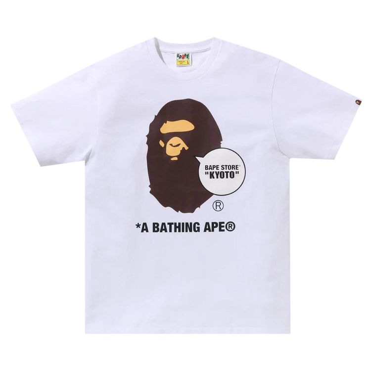 BAPE Store Kyoto Ape Head Tee White