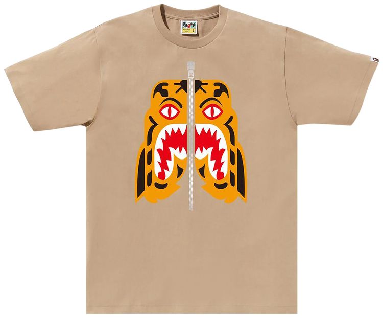 BAPE Tiger Tee Beige