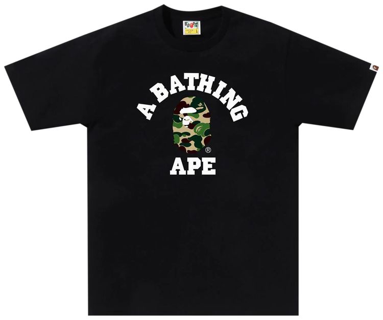 BAPE ABC Camo College Tee BlackGreen