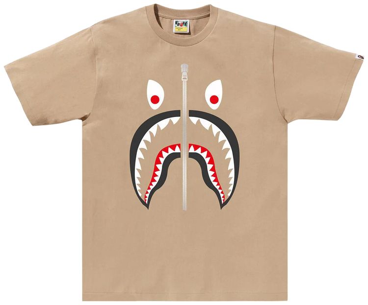 BAPE Mad Shark Tee Beige