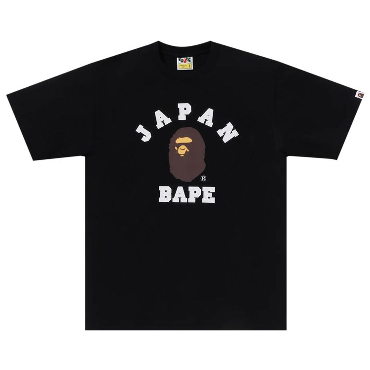 Buy BAPE Japan College City Tee 'Black' - 1J72 110 008 BLACK | GOAT