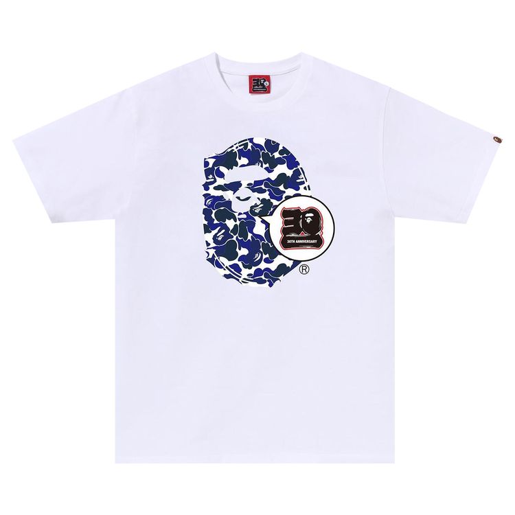 BAPE Com 30th Anniversary Ape Head Tee Set White