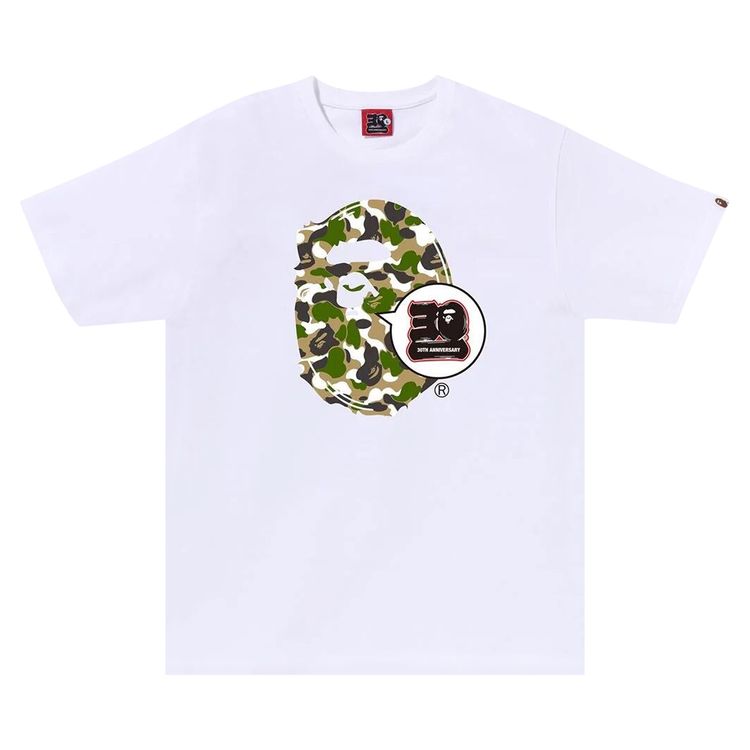 BAPE Store Zozotown 30th Anniversary Ape Head Tee Set White