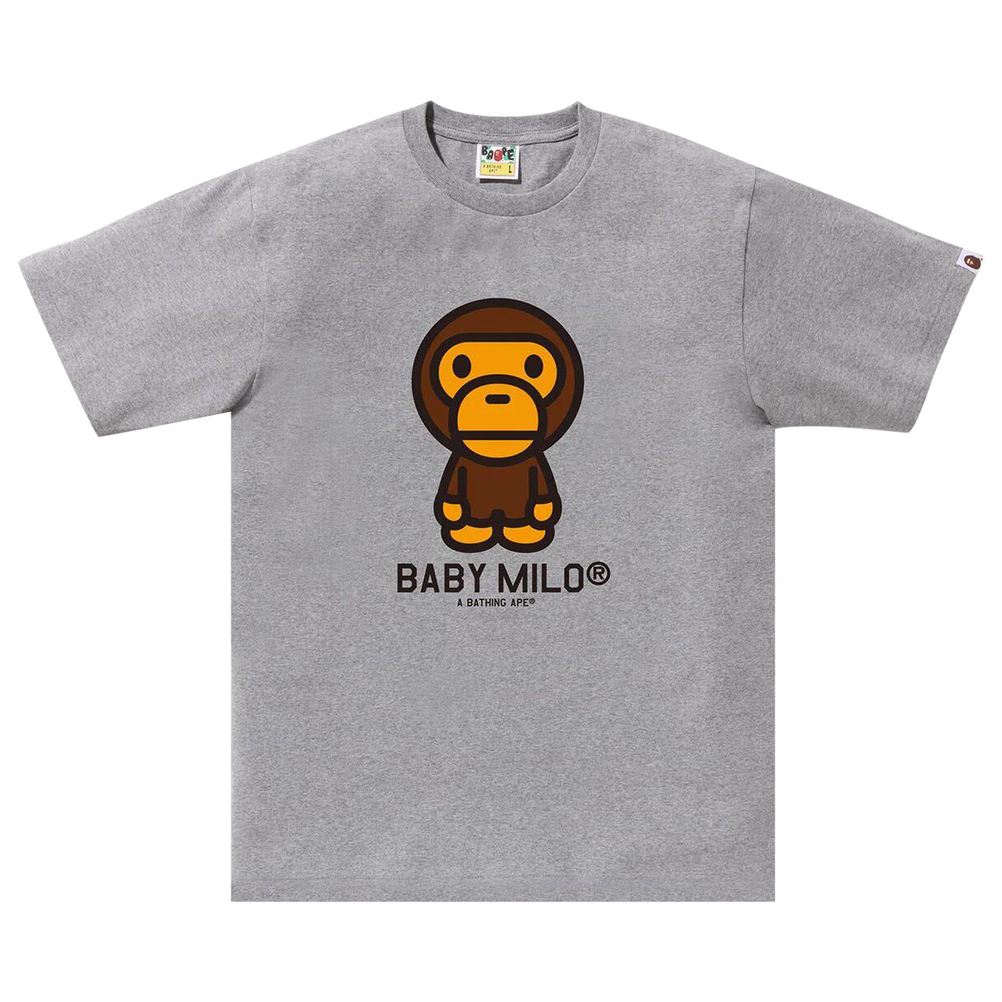 Buy BAPE Baby Milo Tee 'Grey' - 2K30 110 001 GREY | GOAT Buy BAPE Baby Milo Tee 'Grey' - 2K30 110 001 GREY | GOAT