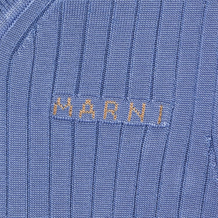 Marni Long Ribbed Dress Opal