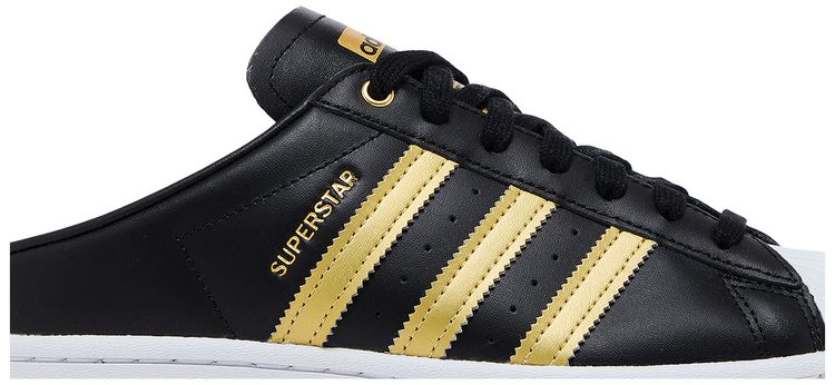 Adidas Wmns Superstar Mule Black Gold Metallic
