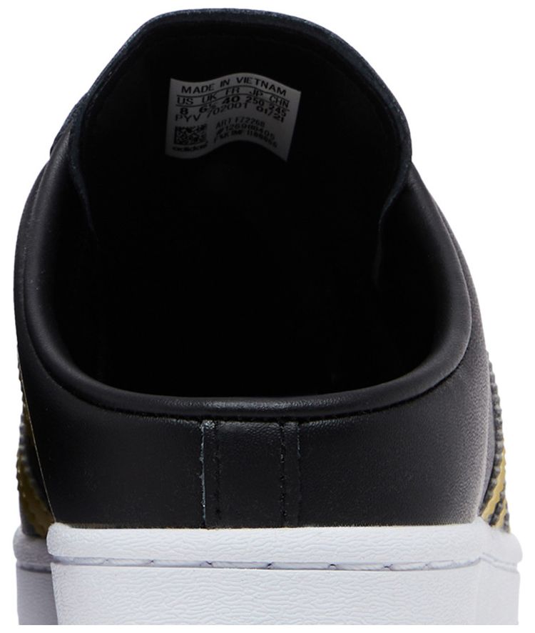 Adidas Wmns Superstar Mule Black Gold Metallic
