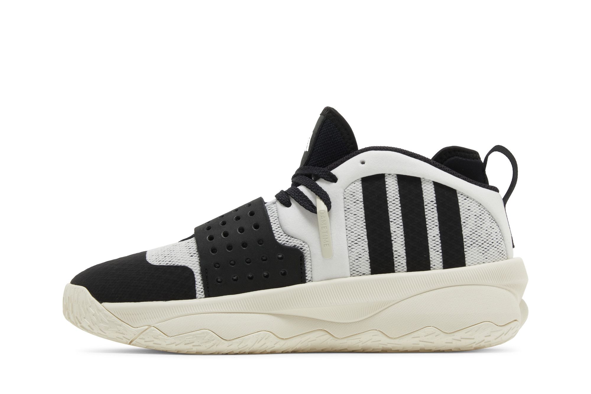 Size 10.0 Dame 8 EXTPLY 'White Black'