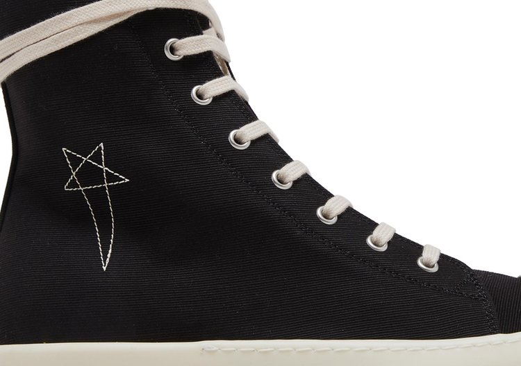 Rick Owens Lido DRKSHDW Pentagram High Black Milk