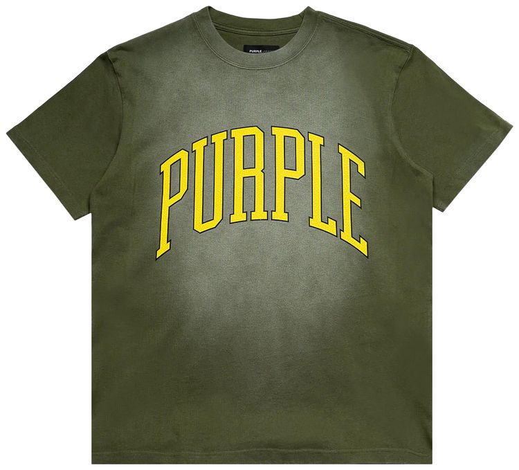PURPLE BRAND Heavy Jersey Short Sleeve Tee Green