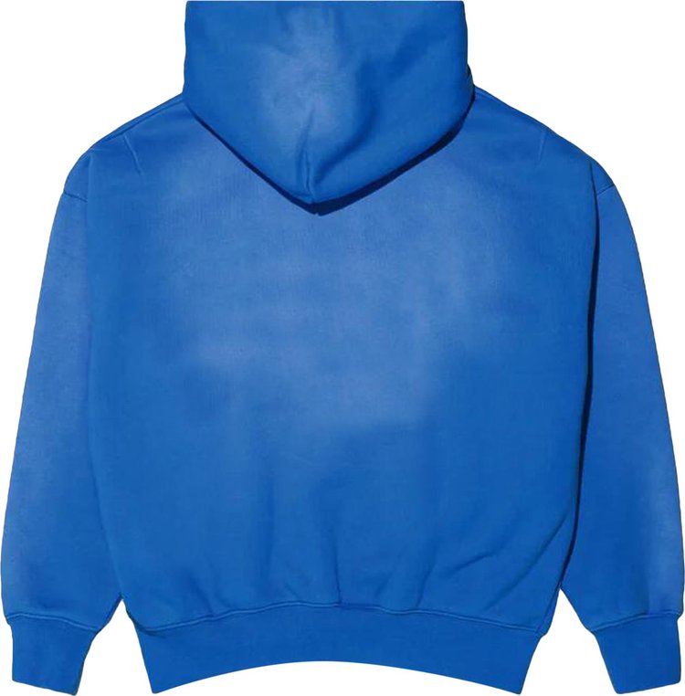 PURPLE BRAND HWT Fleece Pullover Hoodie Blue