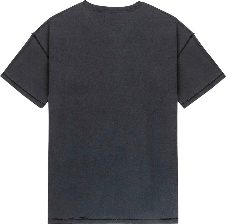 PURPLE BRAND Textured Inside Out Tee Black