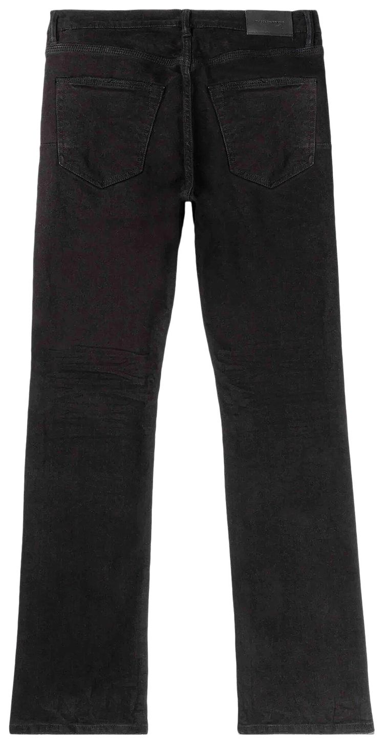 PURPLE BRAND Flamed Flare Jeans Black