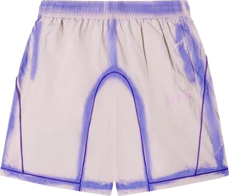 KidSuper Gradient Nylon Tech Shorts 'Purple/White'