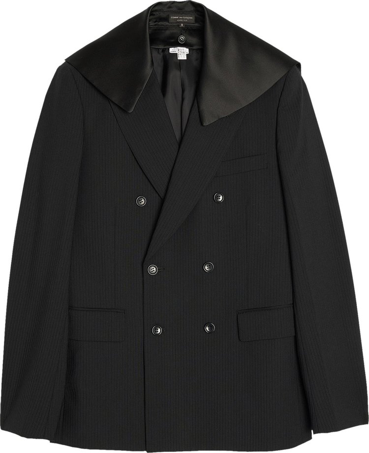 Comme des Garçons Homme Plus Detachable Collar Jacket 'Black/Black'