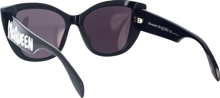 Alexander McQueen Graffiti Vintage Sunglasses BlackGrey