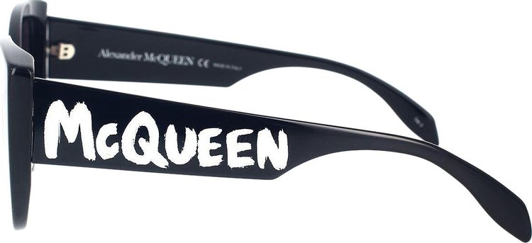 Alexander McQueen Graffiti Vintage Sunglasses BlackGrey