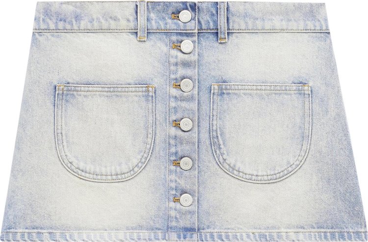 Courrèges Multiflex Denim Mini Skirt 'Light Blue Wash'