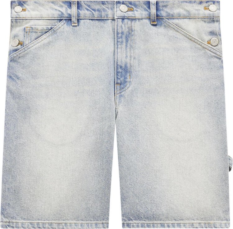 Courreges Sailor Denim Short Light Blue Wash