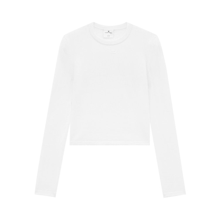 Courreges Light Wool Sweater Heritage White