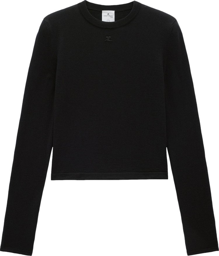Courrèges Light Wool Sweater 'Black'