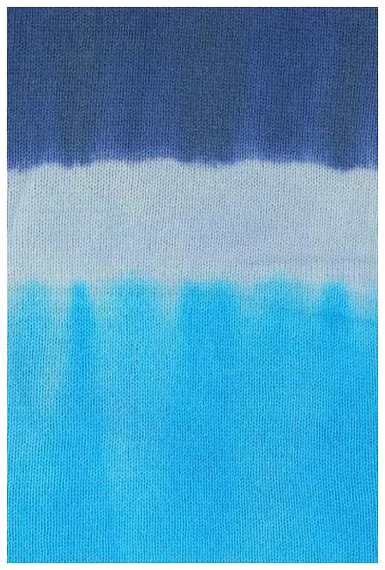 The Elder Statesman Dip Heavy Scarf IvoryNavy