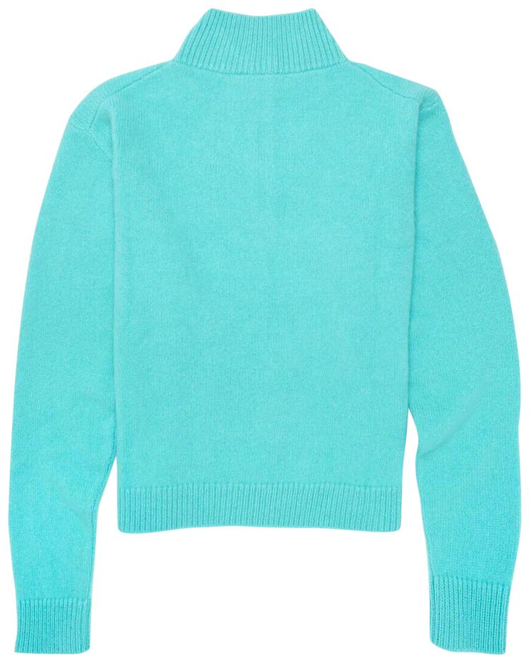 The Elder Statesman Half Zip Sweater Marina