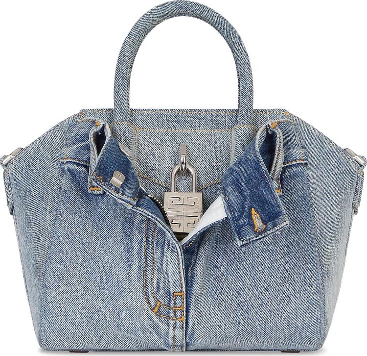 Givenchy Antigona Lock Boyfriend Mini Bag 'Medium Blue'