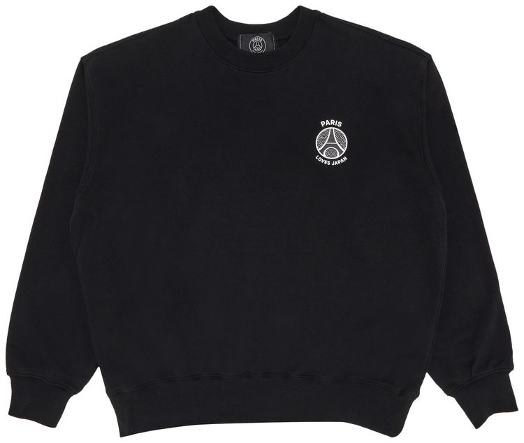 Paris Saint Germain x EDIFICE Japan PLJ Crewneck Sweatshirt Black