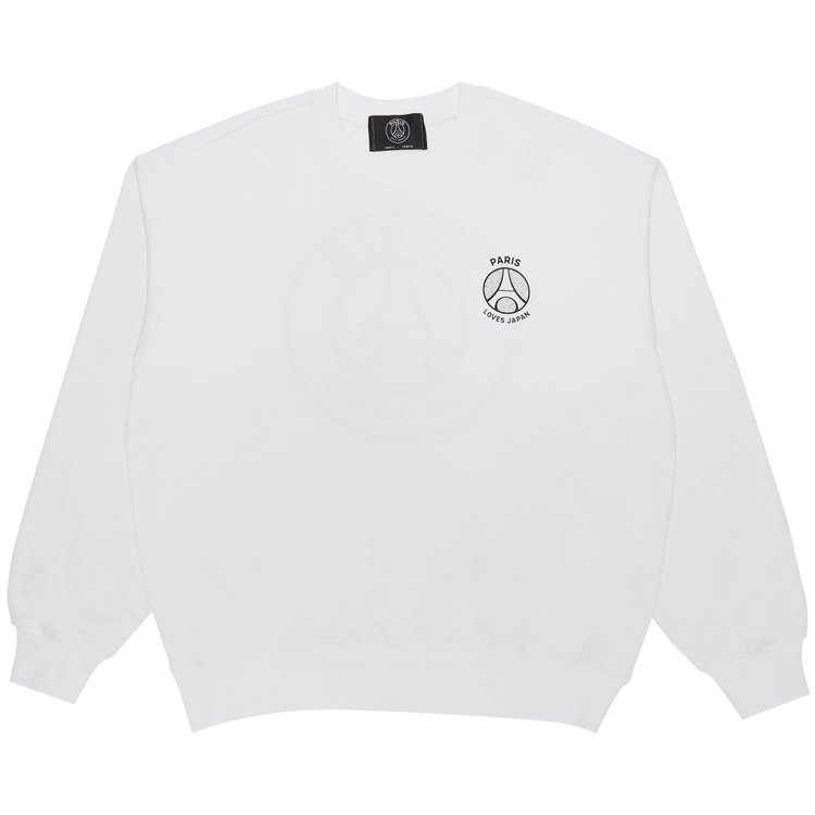 Paris Saint-Germain x EDIFICE Japan PLJ Crewneck Sweatshirt 'White'