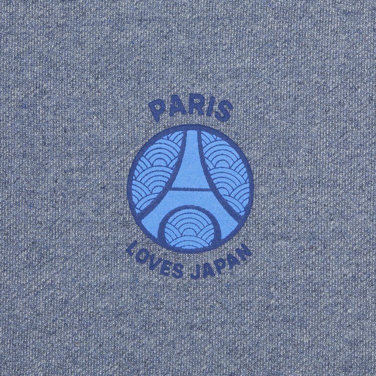 Paris Saint Germain x EDIFICE Japan PLJ Boro Crewneck Sweatshirt Blue