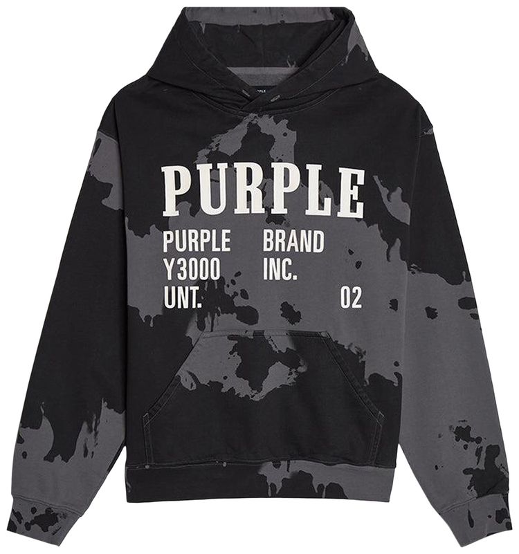 PURPLE BRAND Monument Hoodie Bleached