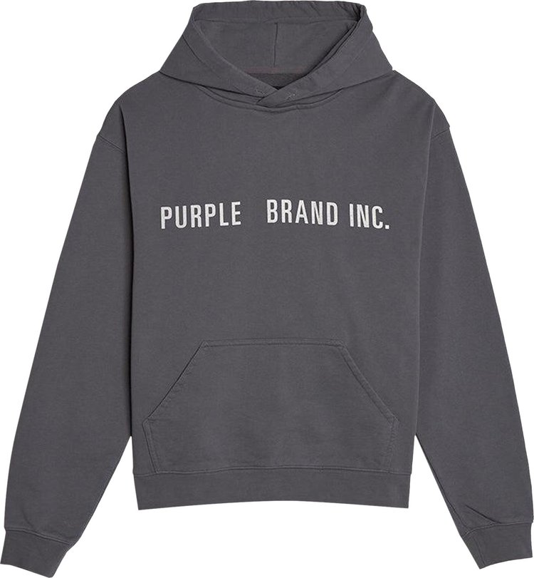 PURPLE BRAND Artifact Embroidered Hoodie 'Charcoal'
