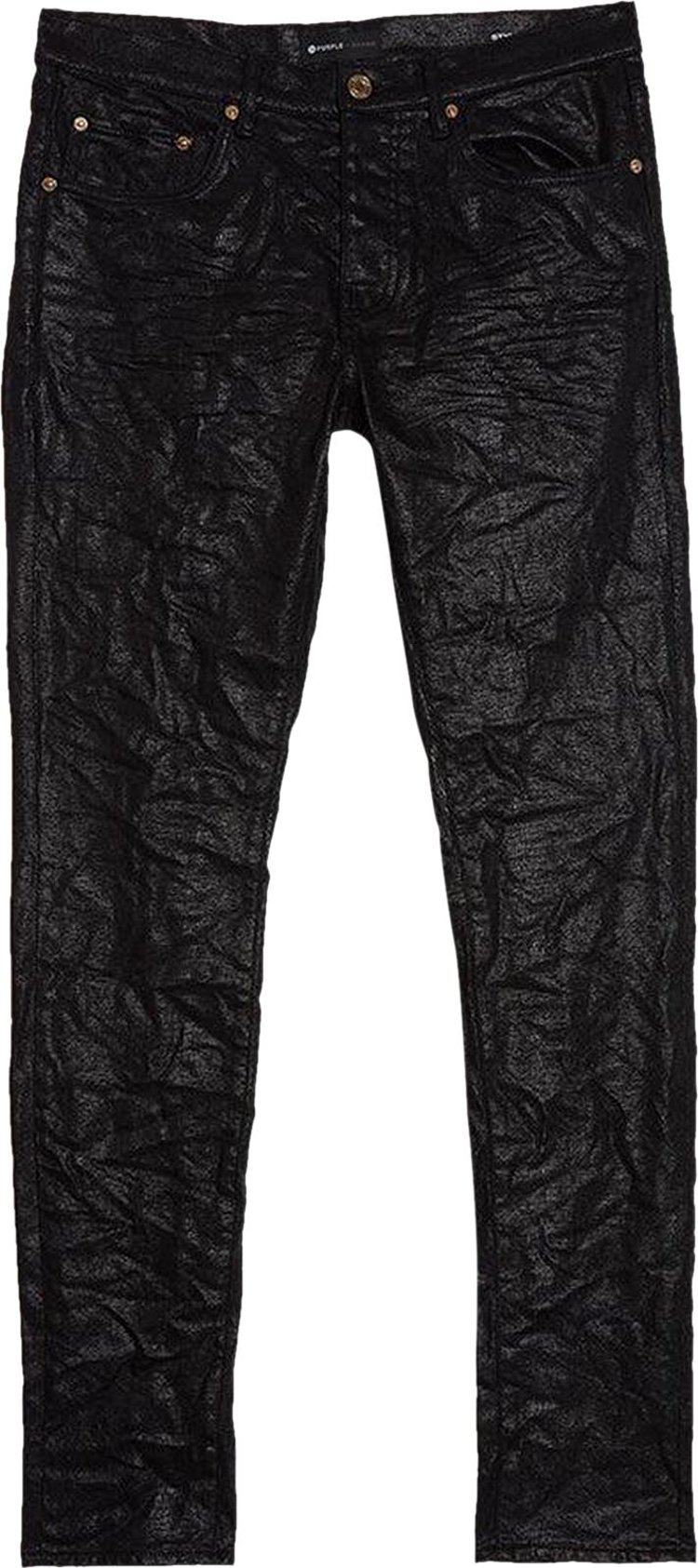 PURPLE BRAND Low Rise Skinny Jeans 'Black/Lustre Snake Print'