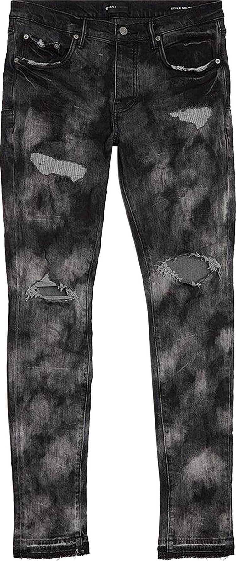 PURPLE BRAND Low Rise Skinny Jeans 'Black Vintage Bleach'