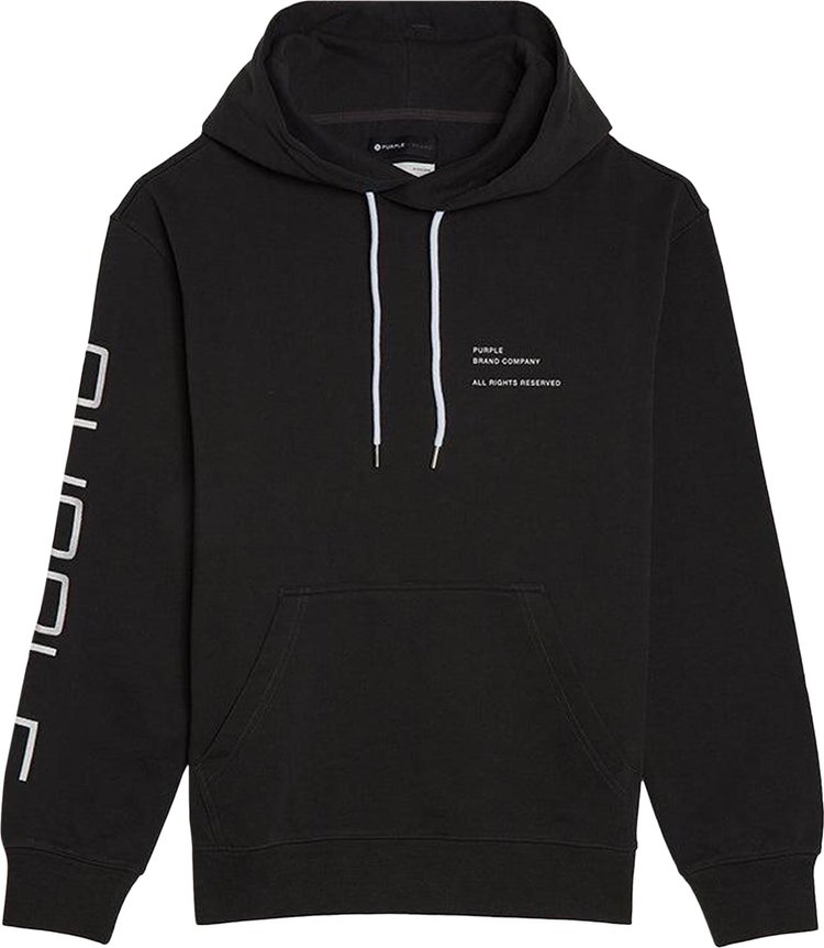 PURPLE BRAND French Terry Pullover Hoodie 'Black'
