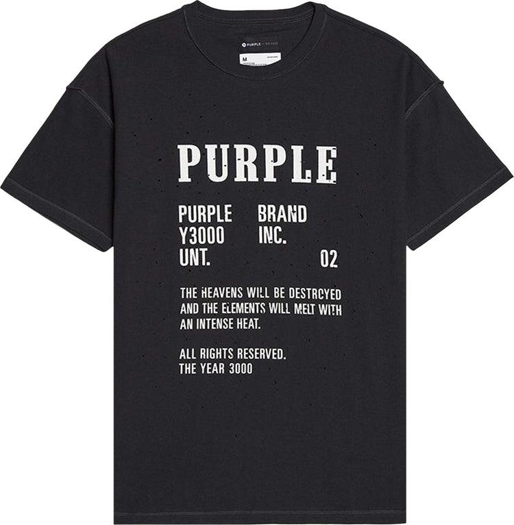 PURPLE BRAND History T-Shirt 'Black'