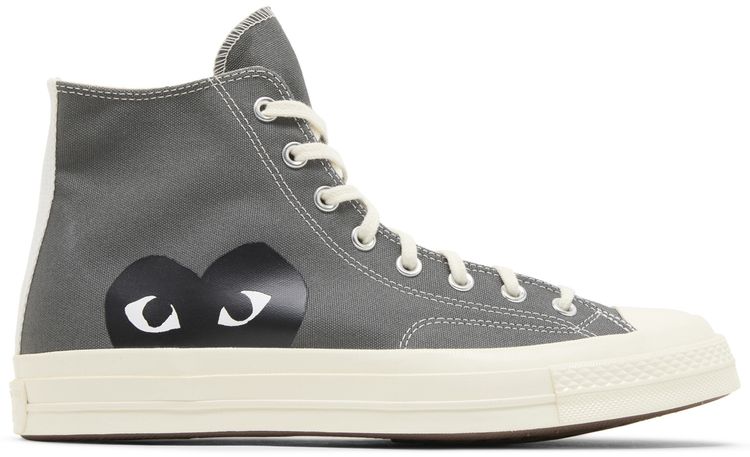 Converse Comme des Garcons PLAY x Chuck 70 High Steel Gray 2023