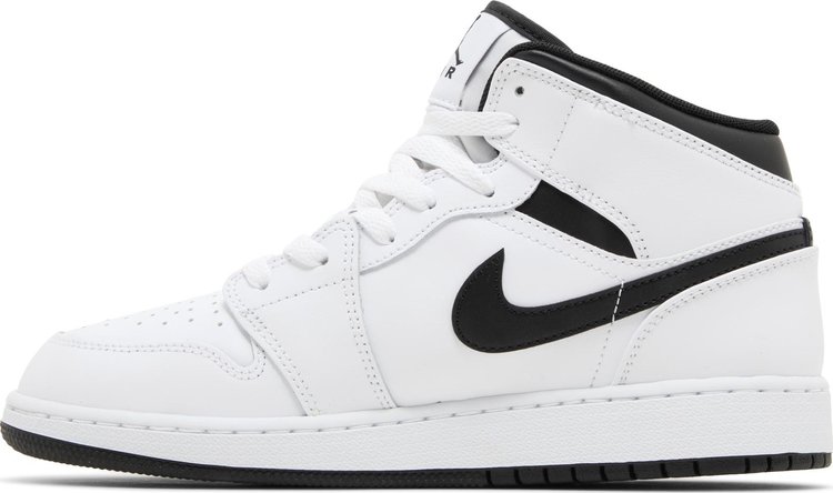 Air Jordan 1 Mid GS White Black